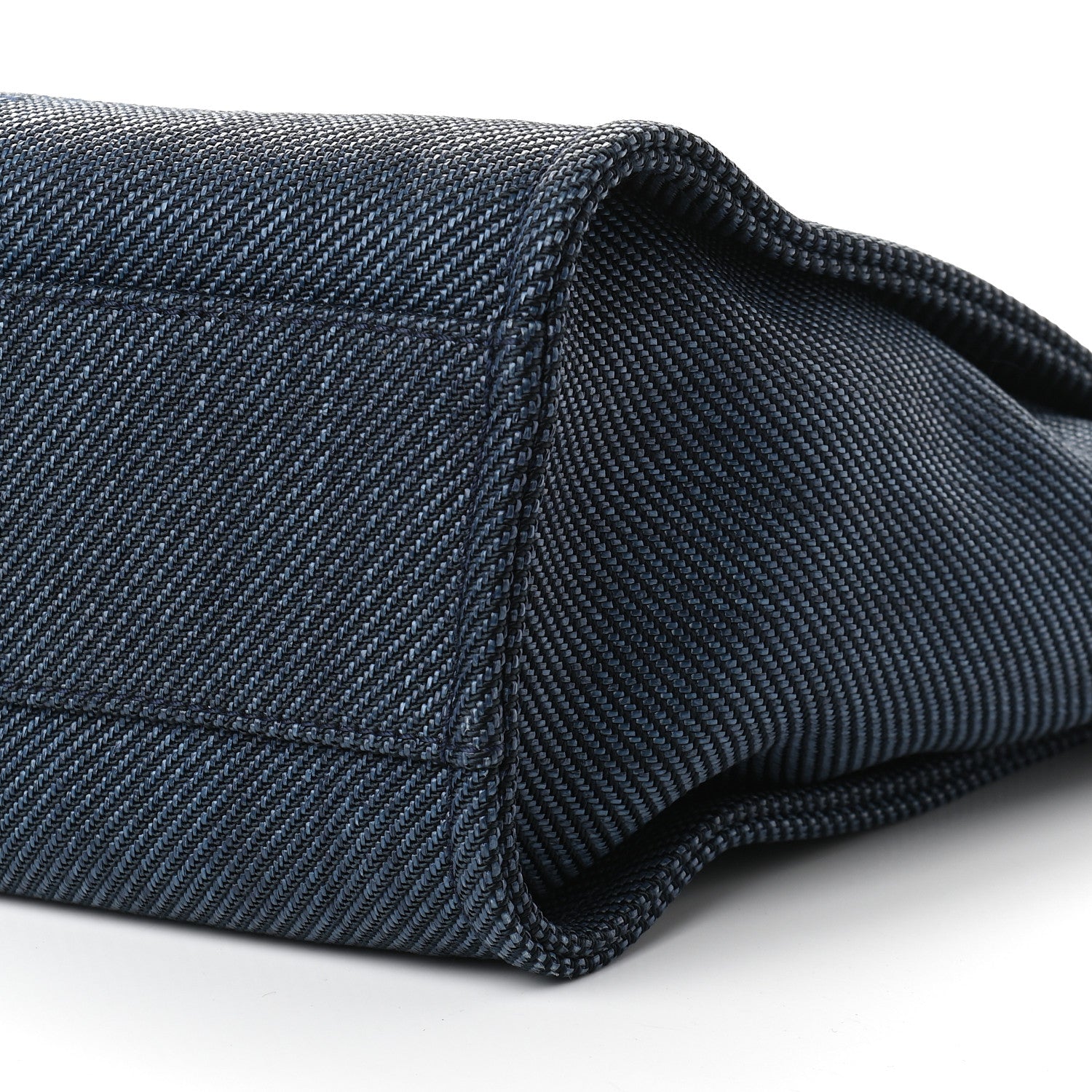 Chanel Mixed Fibers Small Deauville Tote Navy Blue 9 of 9