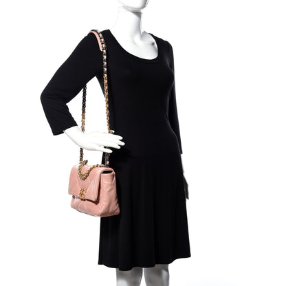 Chanel Goatskin Quilted Medium 19 Flap Light Pink 2 of 18