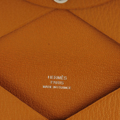 Hermes Chevre Mysore Calvi Card Case Moutarde 6 of 8
