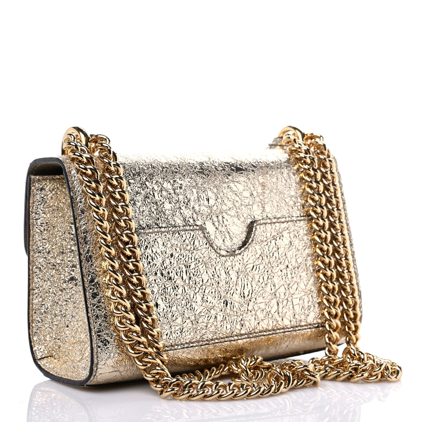 Galassia Small Padlock Shoulder Bag Platino
