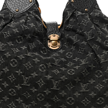 Louis Vuitton Denim Mahina XL Black 9 of 12