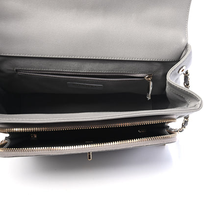 Chanel Caviar Quilted Large Business Affinity Flap Grey 4 of 5