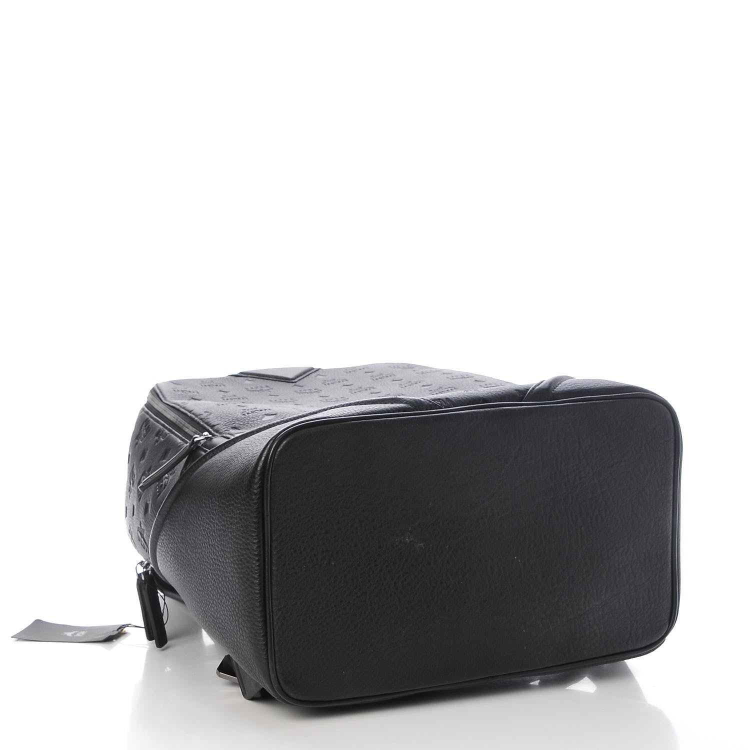 MCM Calfskin Ottomar Monogram Duke Backpack Black 4 of 11