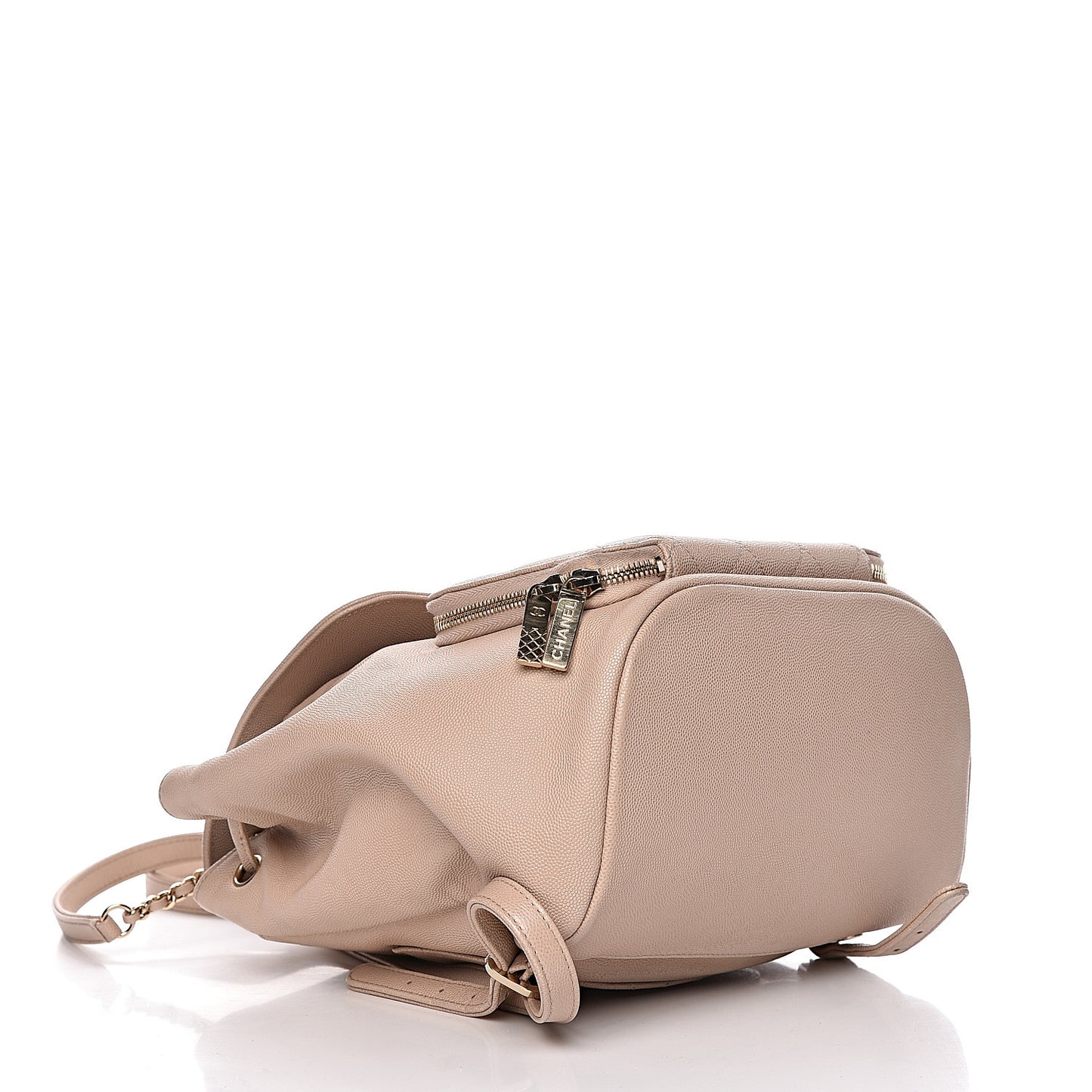 Caviar Quilted Business Affinity Backpack Beige