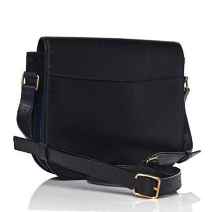 Saint Laurent Suede Calfskin Betty Messenger Navy 2 of 8