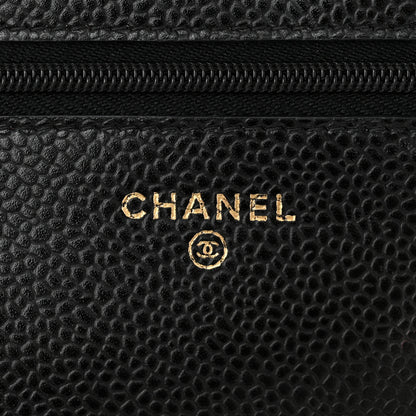Chanel Caviar Quilted Wallet on Chain WOC Black 6 of 14