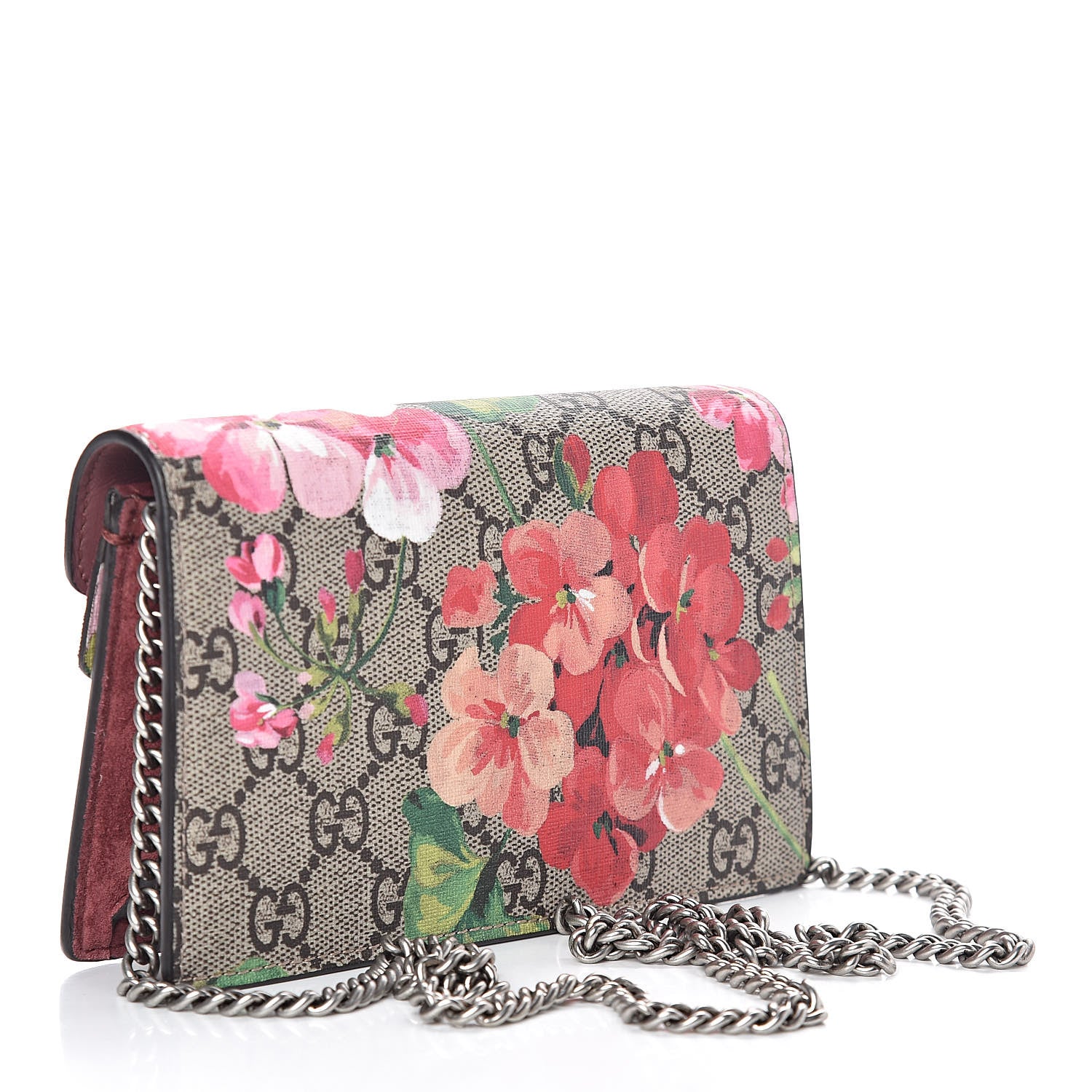 Gucci GG Supreme Monogram Blooms Super Mini Dionysus Shoulder Bag Beige Multicolor Dry Rose 3 of 9