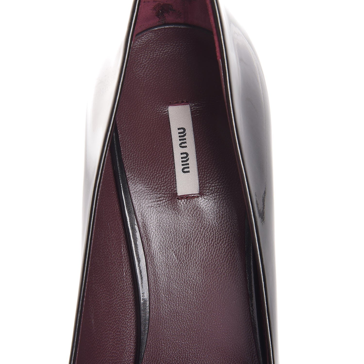 Miu Miu Vernice Mordore Pumps 38 Piombo 9 of 12