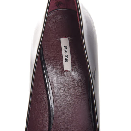 Miu Miu Vernice Mordore Pumps 38 Piombo 9 of 12