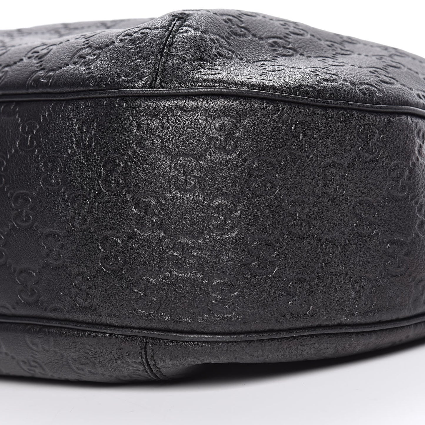 Guccissima Large New Ladies Web Hobo Black