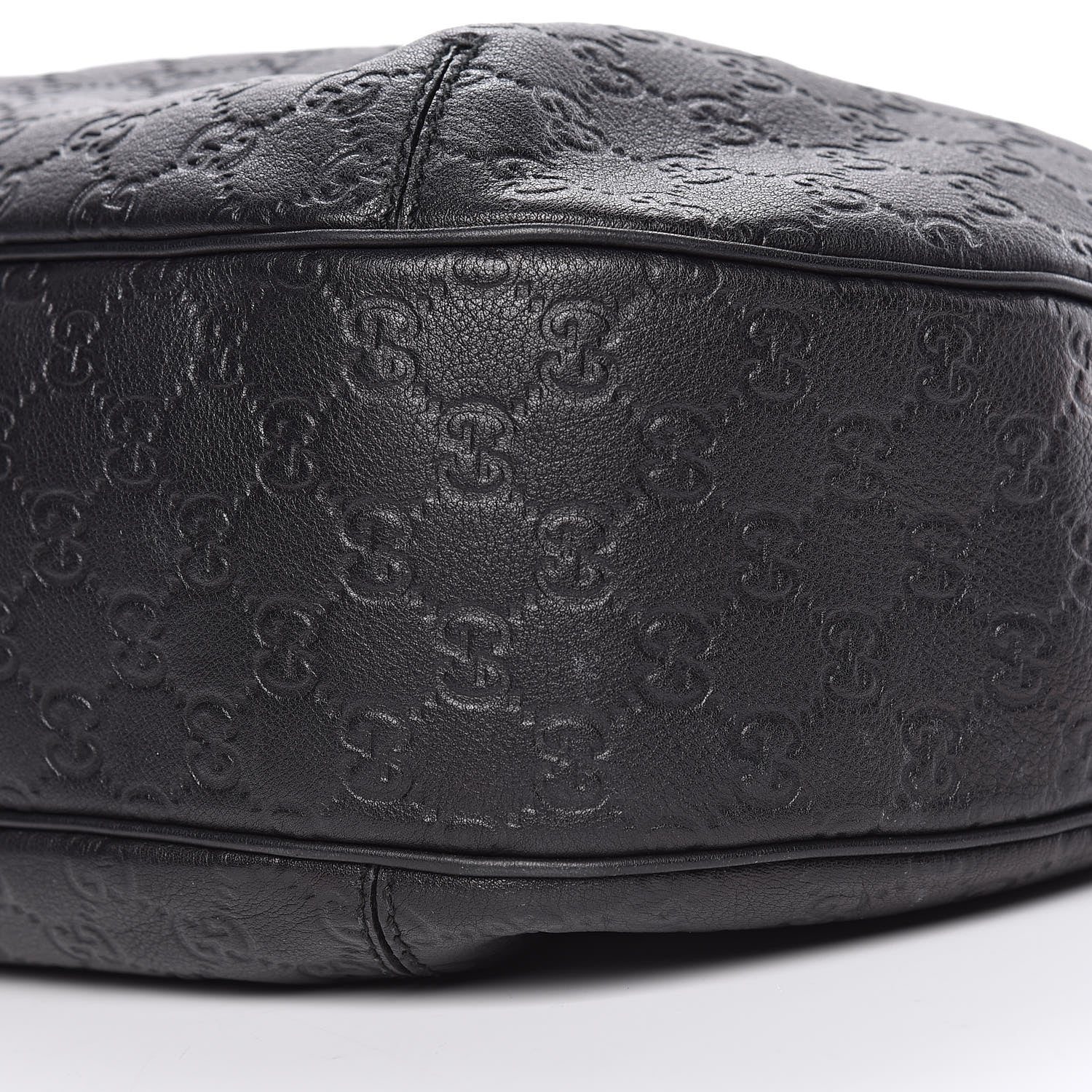 Gucci Guccissima Large New Ladies Web Hobo Black 10 of 10