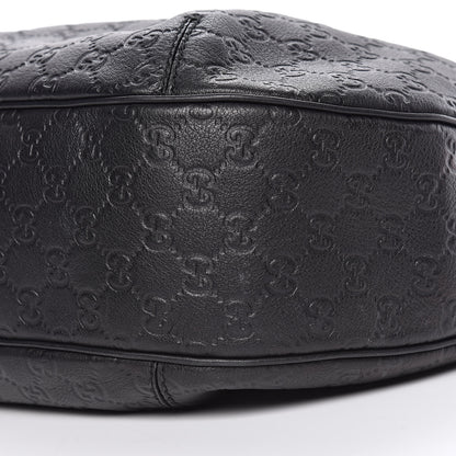 Gucci Guccissima Large New Ladies Web Hobo Black 10 of 10