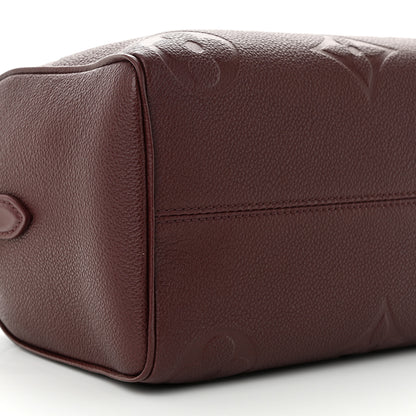 Louis Vuitton Empreinte Monogram Giant Speedy Bandouliere 25 Wine 8 of 9