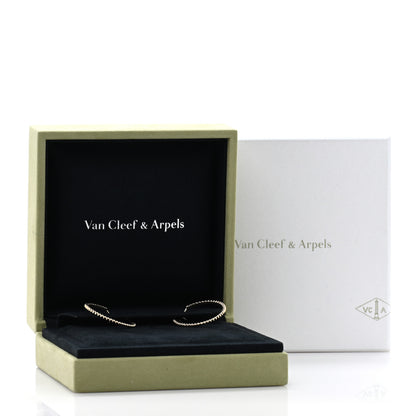 Van Cleef & Arpels 18K Yellow Gold Small Perlee Hoop Earrings 5 of 5