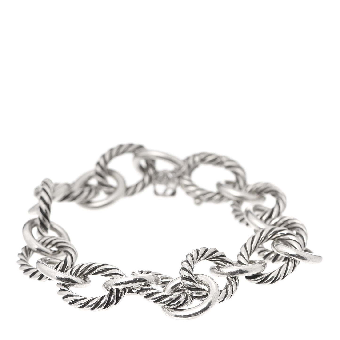 Sterling Silver 12mm Large Oval Link Bracelet