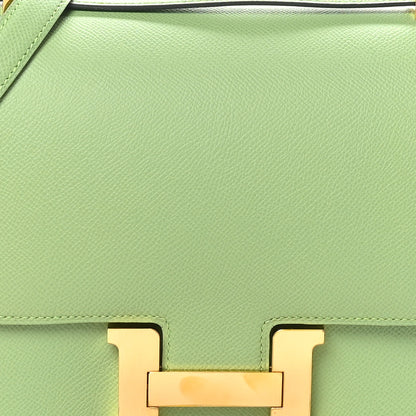 Hermes Epsom Constance 24 Vert Criquet 8 of 11