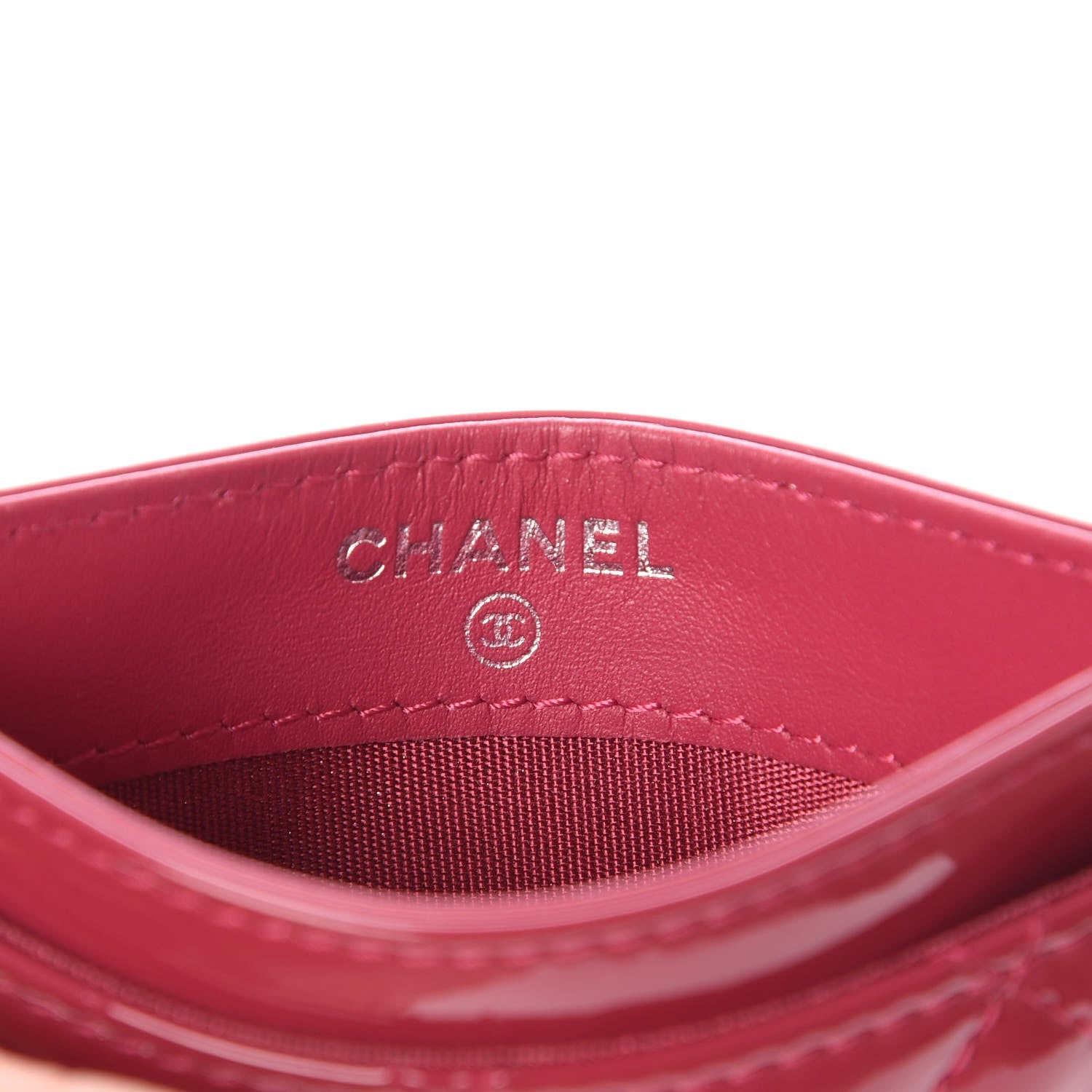 Chanel Patent Quilted Brilliant Card Holder Pink 6 of 8