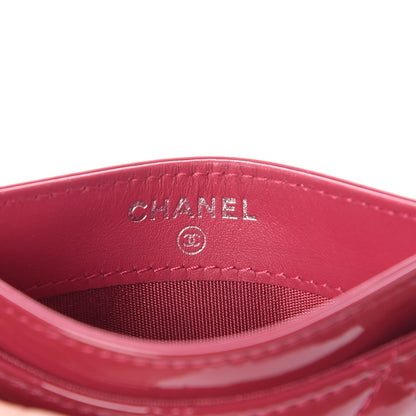 Chanel Patent Quilted Brilliant Card Holder Pink 6 of 8