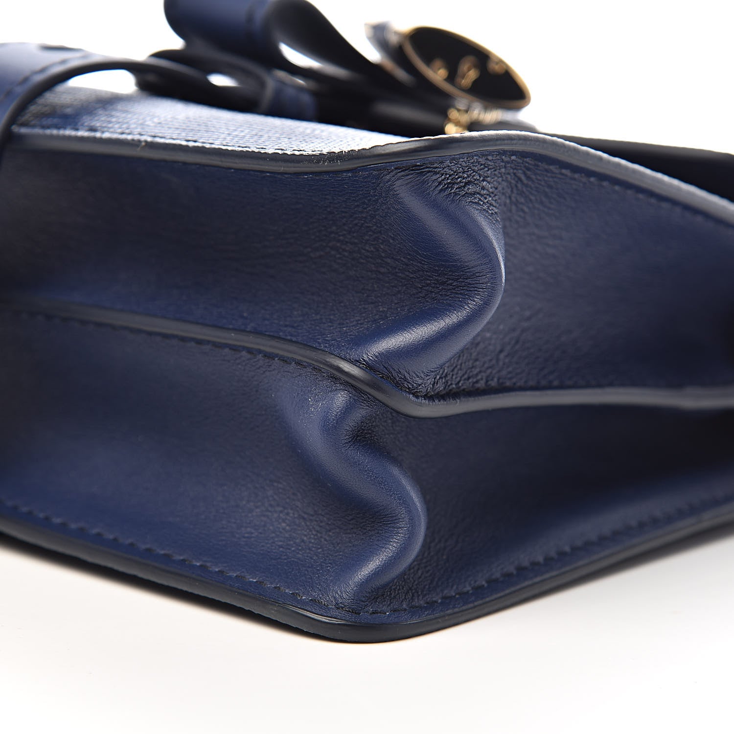 Chloe Calfskin Lizard Embossed Small Aby Day Shoulder Bag Captive Blue 10 of 11