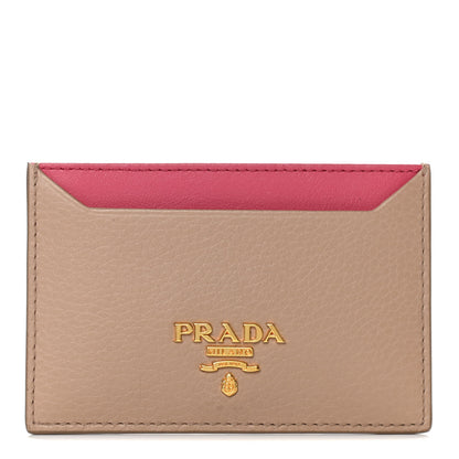 Prada Daino Colour Card Holder Cammeo Peonia 1 of 8
