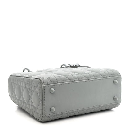 Christian Dior Ultra Matte Calfskin Cannage Small My ABCDior Lady Dior Gray 4 of 14