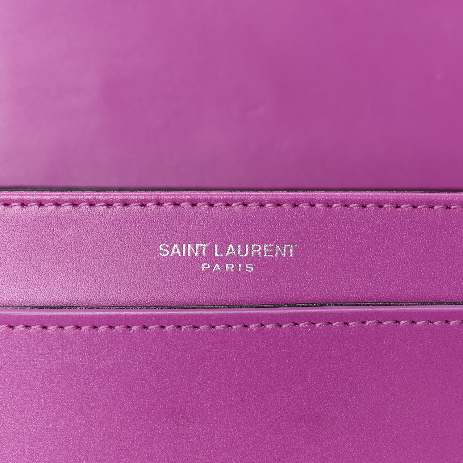 Saint Laurent Box Calfskin Monogram Medium Solferino Satchel Fuchsia 8 of 11