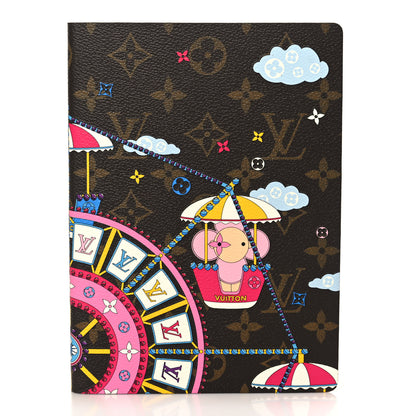 Louis Vuitton Monogram 2020 Christmas Animation Big Wheel Notebook MM Rose Ballerine 1 of 6