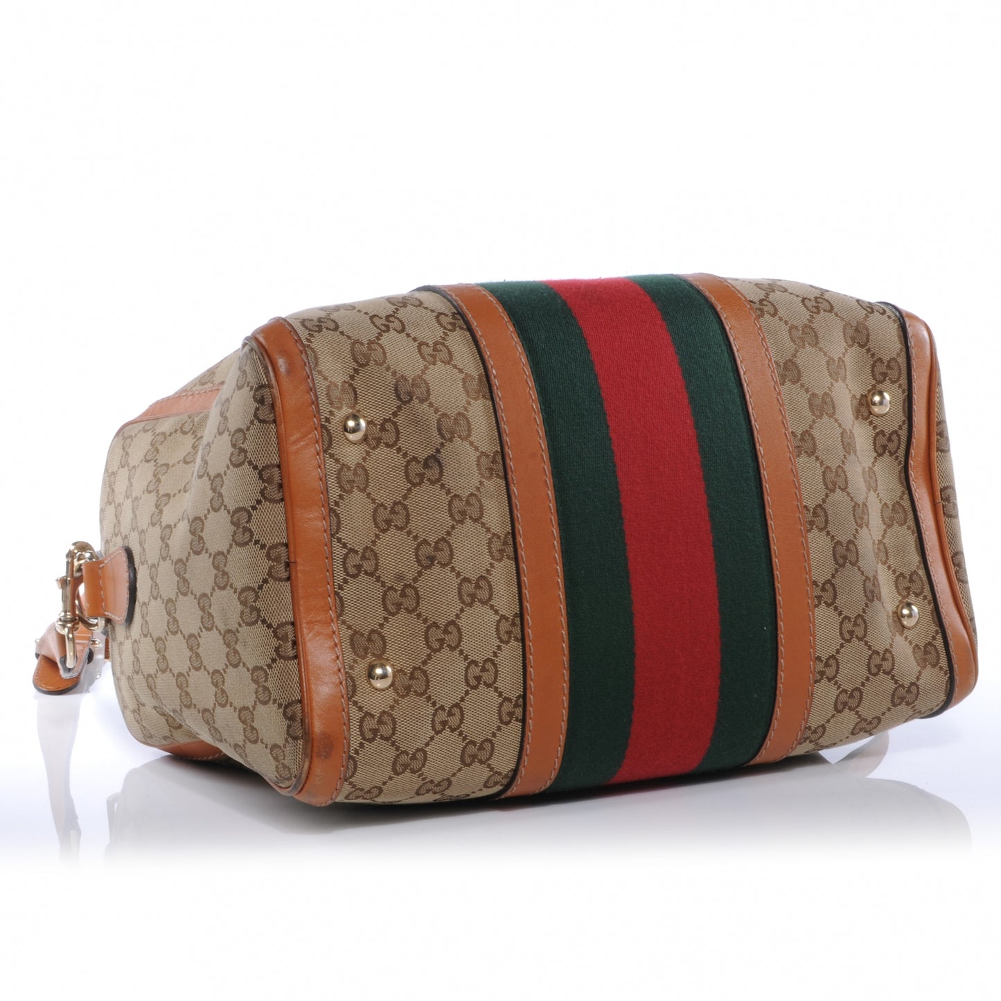 Monogram Vintage Web Medium Boston Tan