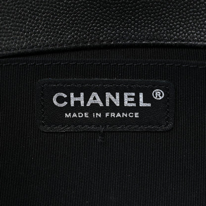 Chanel Caviar Quilted Medium Boy Flap So Black 6 of 13