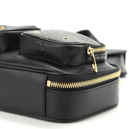 Louis Vuitton Calfskin Monogram Embossed Utility Crossbody Black 8 of 8