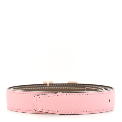 Hermes Swift Epsom H Email Belt 80 32 Rose Sakura Etoupe 2 of 6