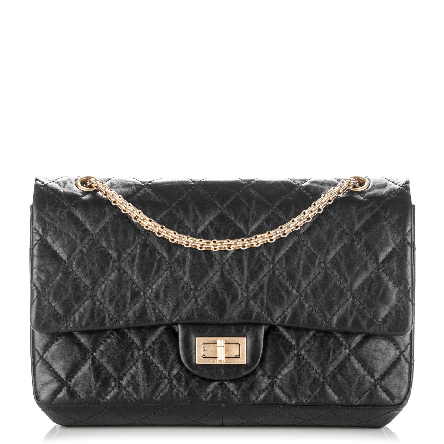 Chanel Aged Calfskin Quilted 2.55 Reissue 227 Flap Black 1 of 7