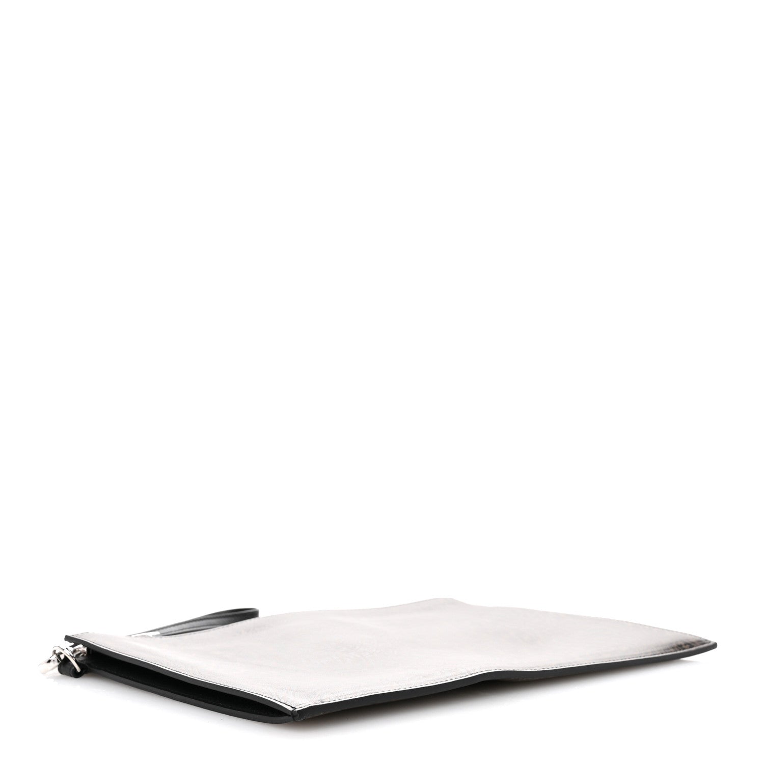 Fendi X SARAH COLEMAN Vitello Grace Light Micro FF Vertigo Embossed Flat Clutch Maya Black 4 of 7