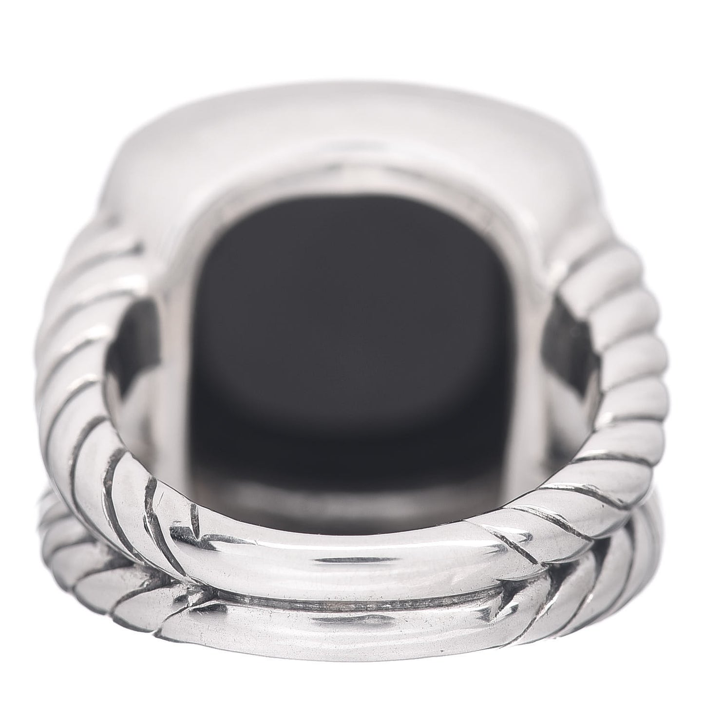 Sterling Silver Black Onyx 16mm Albion Ring 57 8