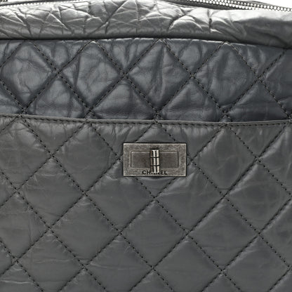Chanel Aged Calfskin Quilted Large Reissue Camera Case Grey 8 of 11