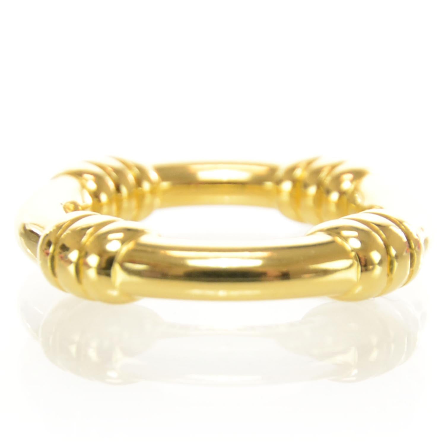 Hermes Scarf Ring Gold 2 of 5