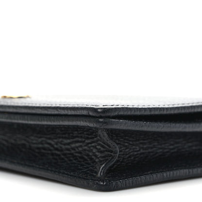 Gucci Calfskin Mini GG Marmont Chain Wallet Black 8 of 11