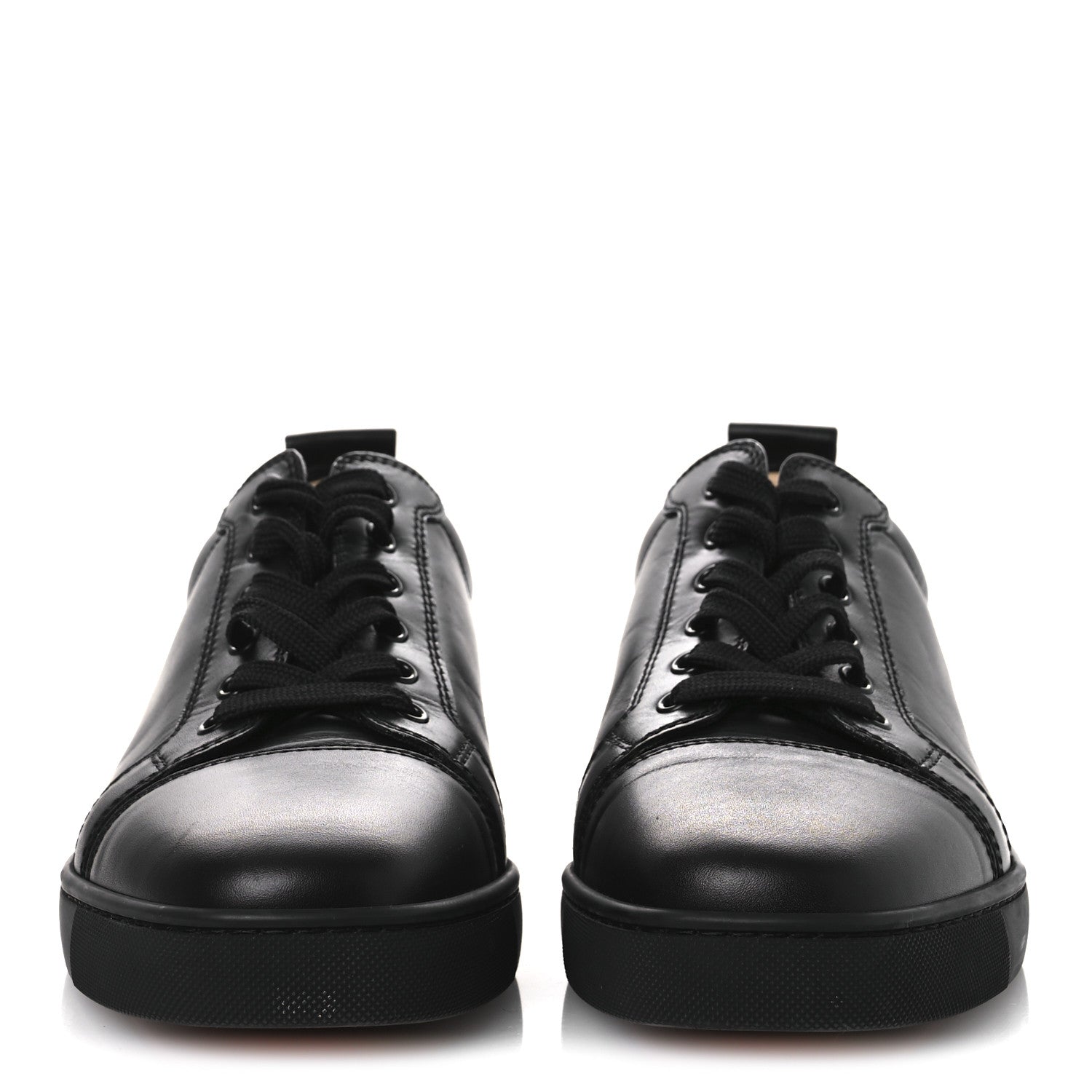 Christian Louboutin Calfskin Mens Low Top Sneaker 43.5 Black 3 of 11