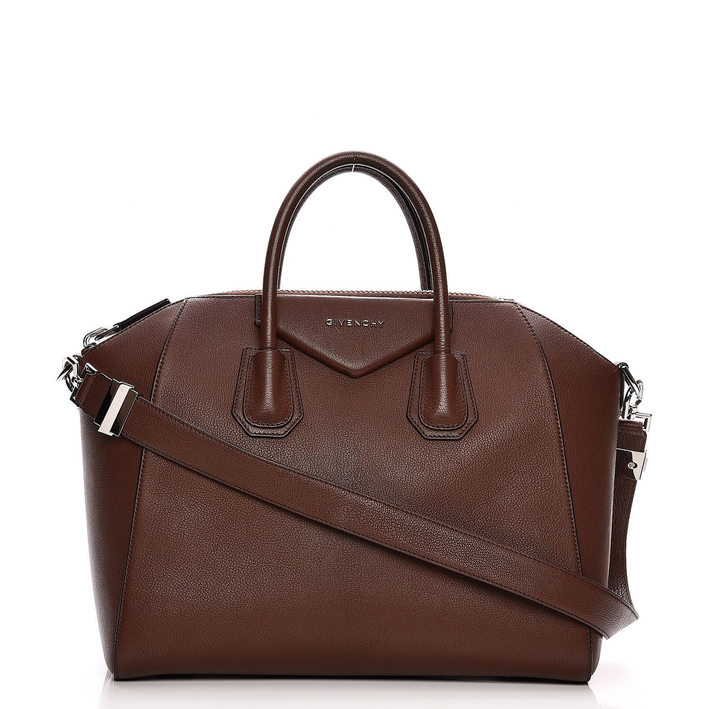 Sugar Goatskin Medium Antigona Brown
