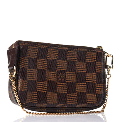 Louis Vuitton Damier Ebene Complice Trunks and Bags Mini Pochette Accessories Red 2 of 4