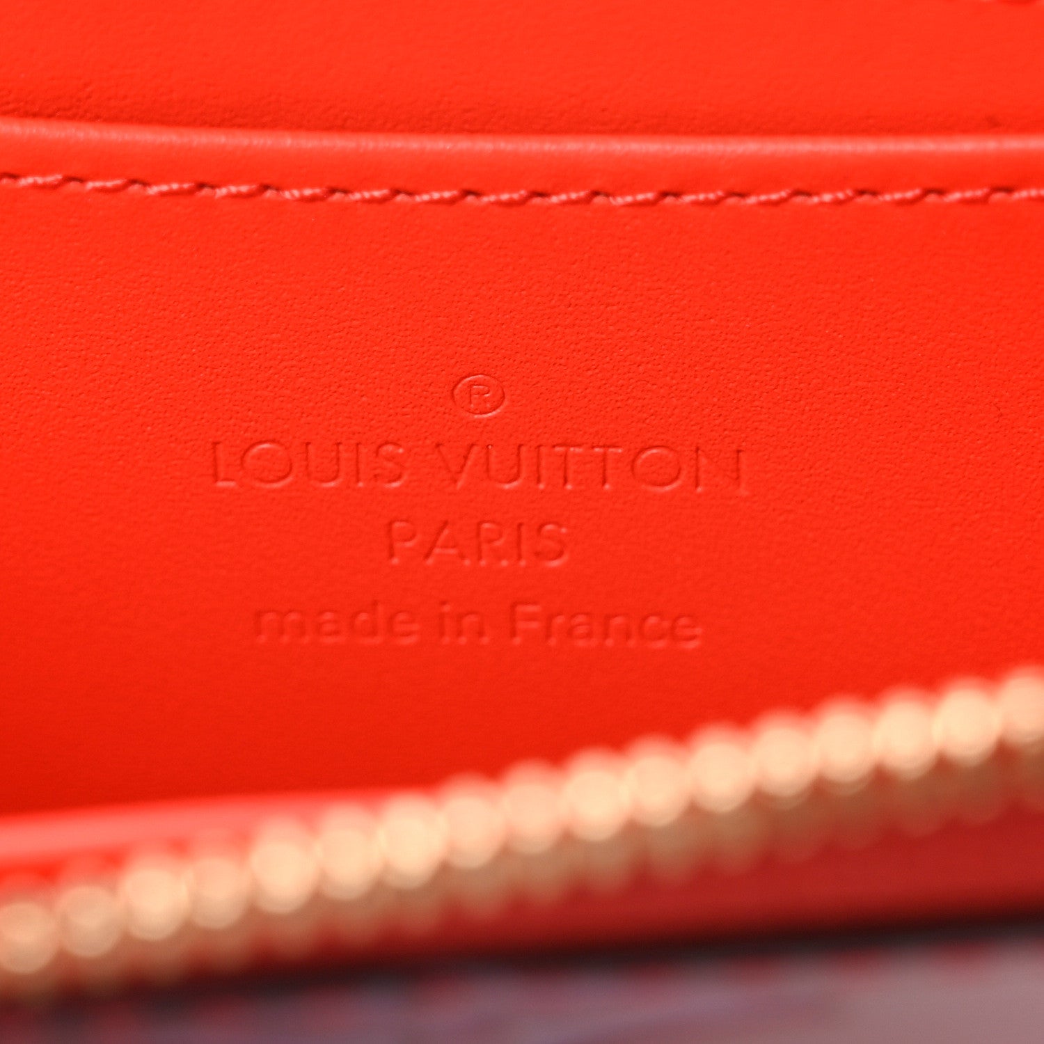 Louis Vuitton Metallic Vernis Degrade Zippy Coin Purse Pink Red 6 of 6