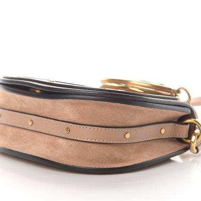 Chloe Calfskin Suede Small Nile Bracelet Bag Biscotti Beige 7 of 9
