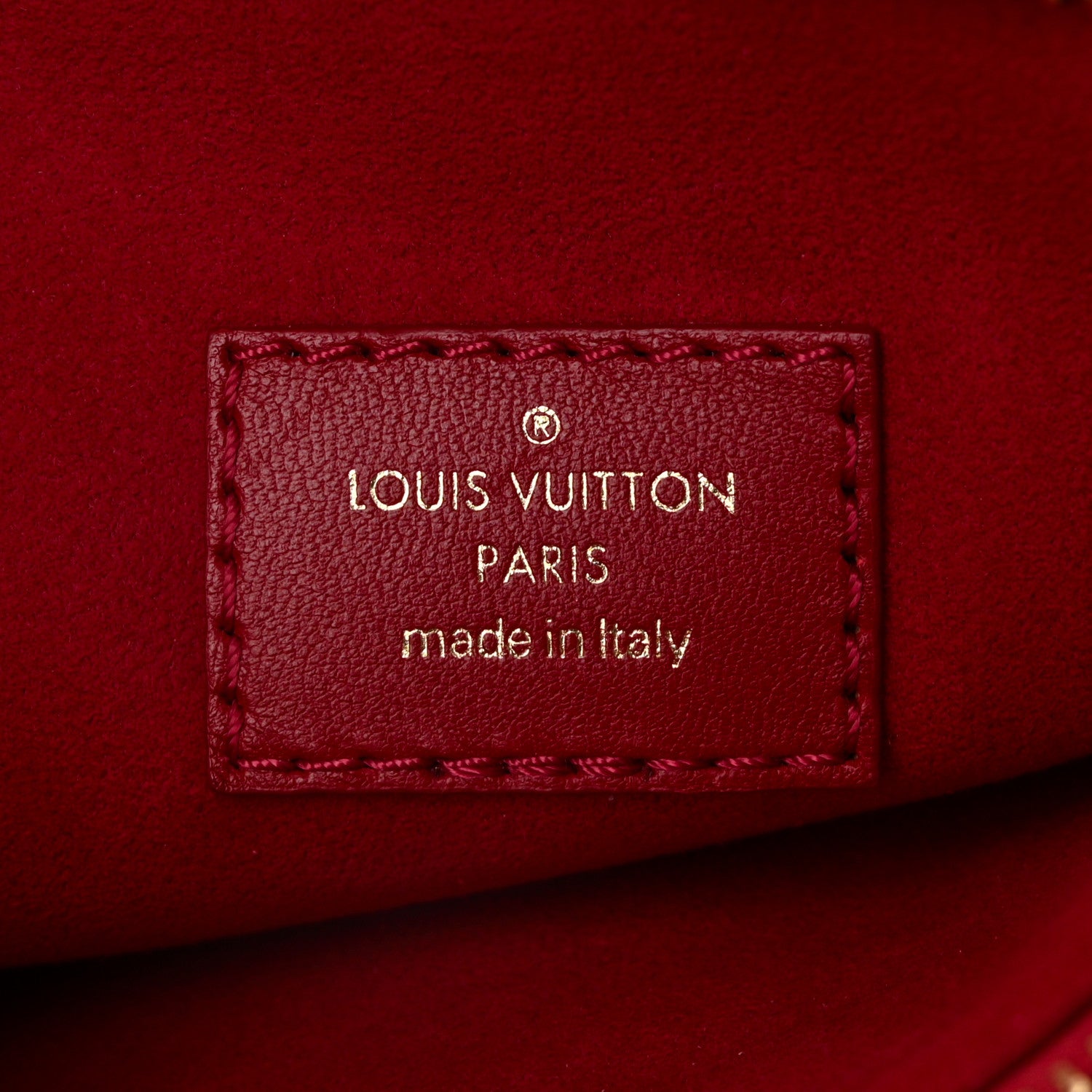 Louis Vuitton Mother of Pearl Lambskin Embossed Monogram Coussin BB Red Green 6 of 9