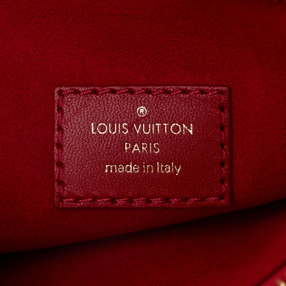 Louis Vuitton Mother of Pearl Lambskin Embossed Monogram Coussin BB Red Green 6 of 9