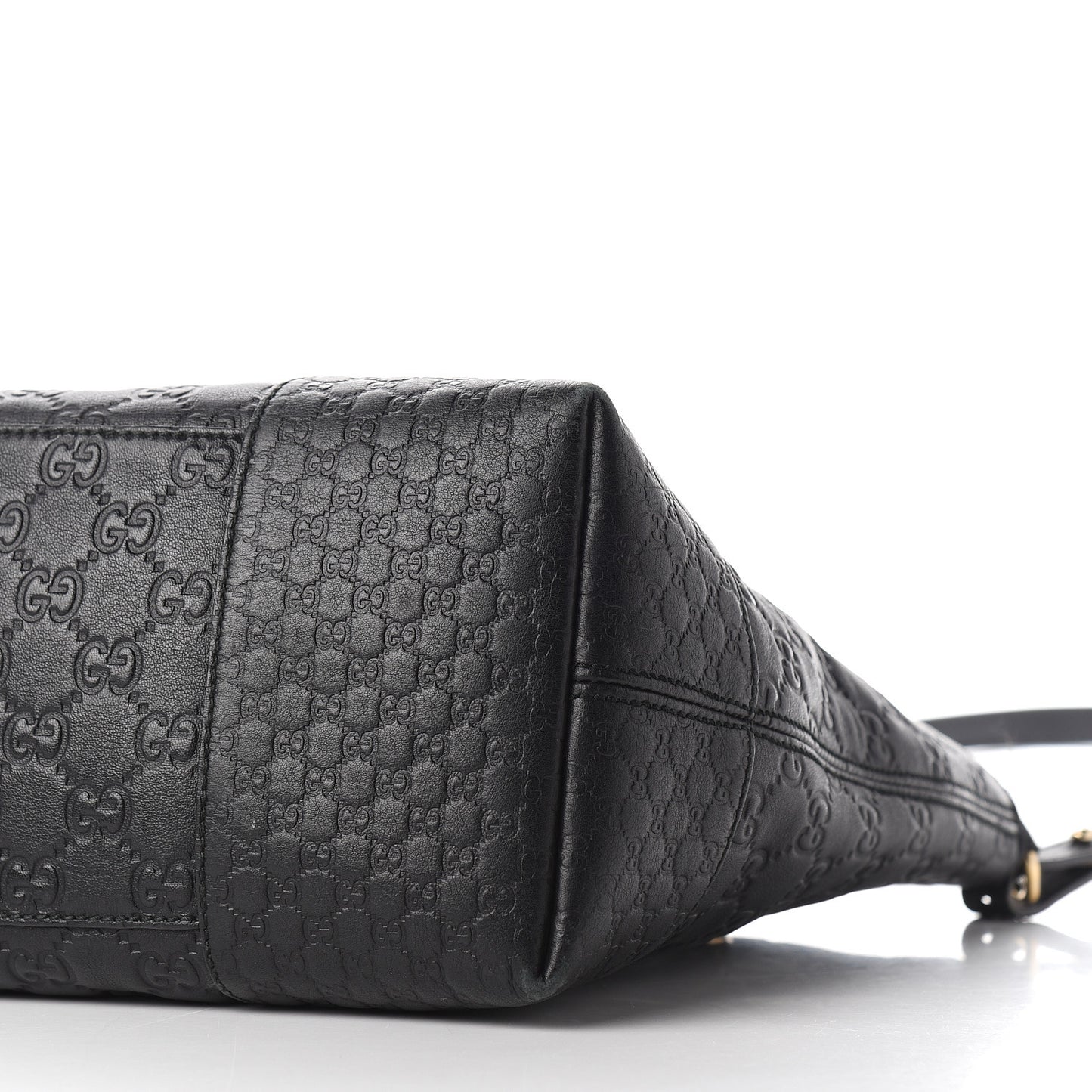 Guccissima Medium Bree Foldover Tote Black