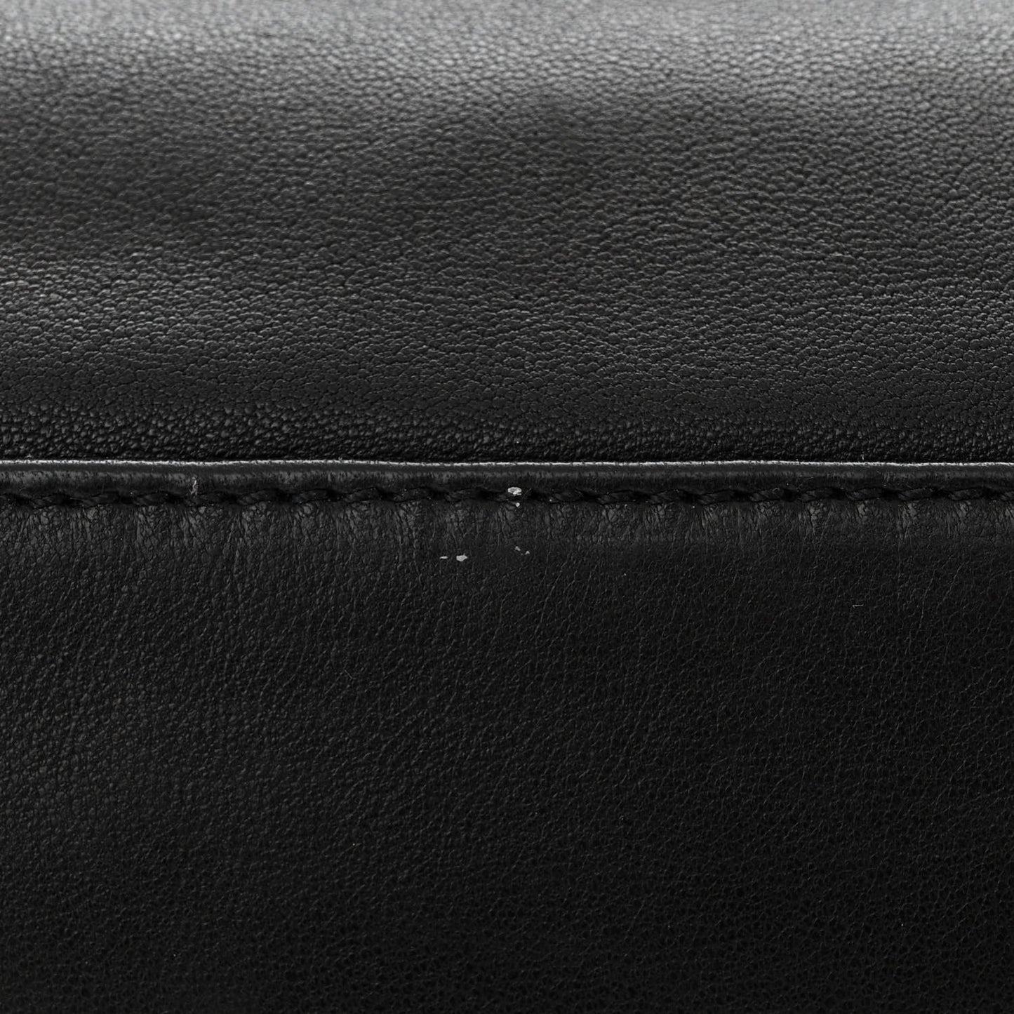 Lambskin Quilted Large Mademoiselle Double Flap Black