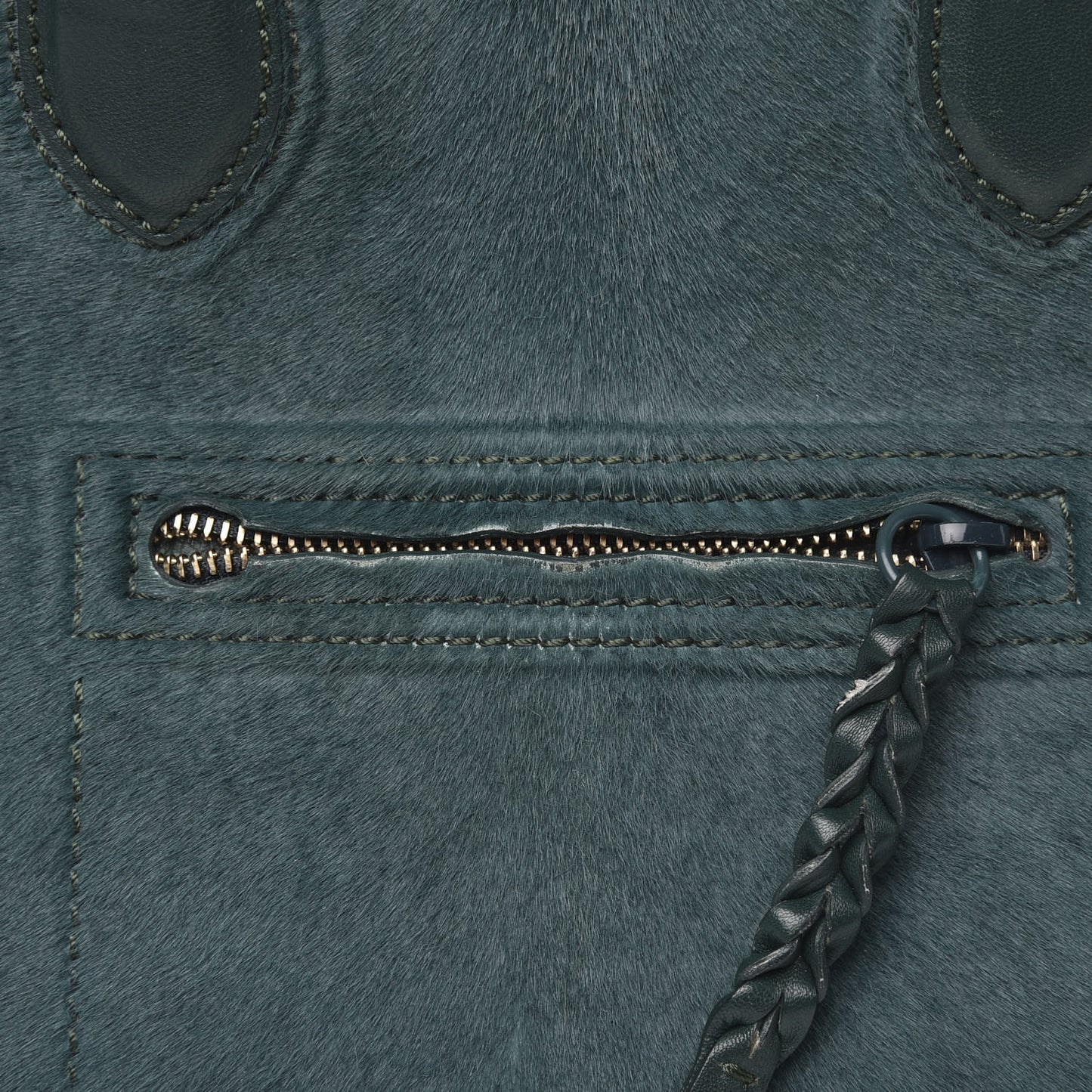 Pony Hair Small Phantom Luggage Jade
