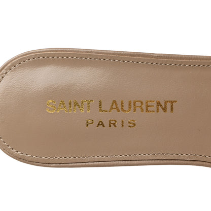 Saint Laurent Calfskin Tribute 05 Slide Sandals 36 Dark Beige 6 of 8