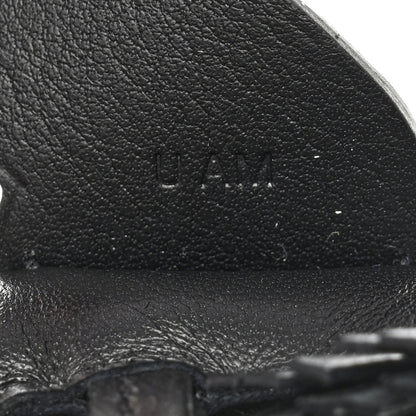 Hermes Milo Lambskin Lizard Touch Grigri Rodeo Pegase Horse Bag Charm PM So Black 3 of 5