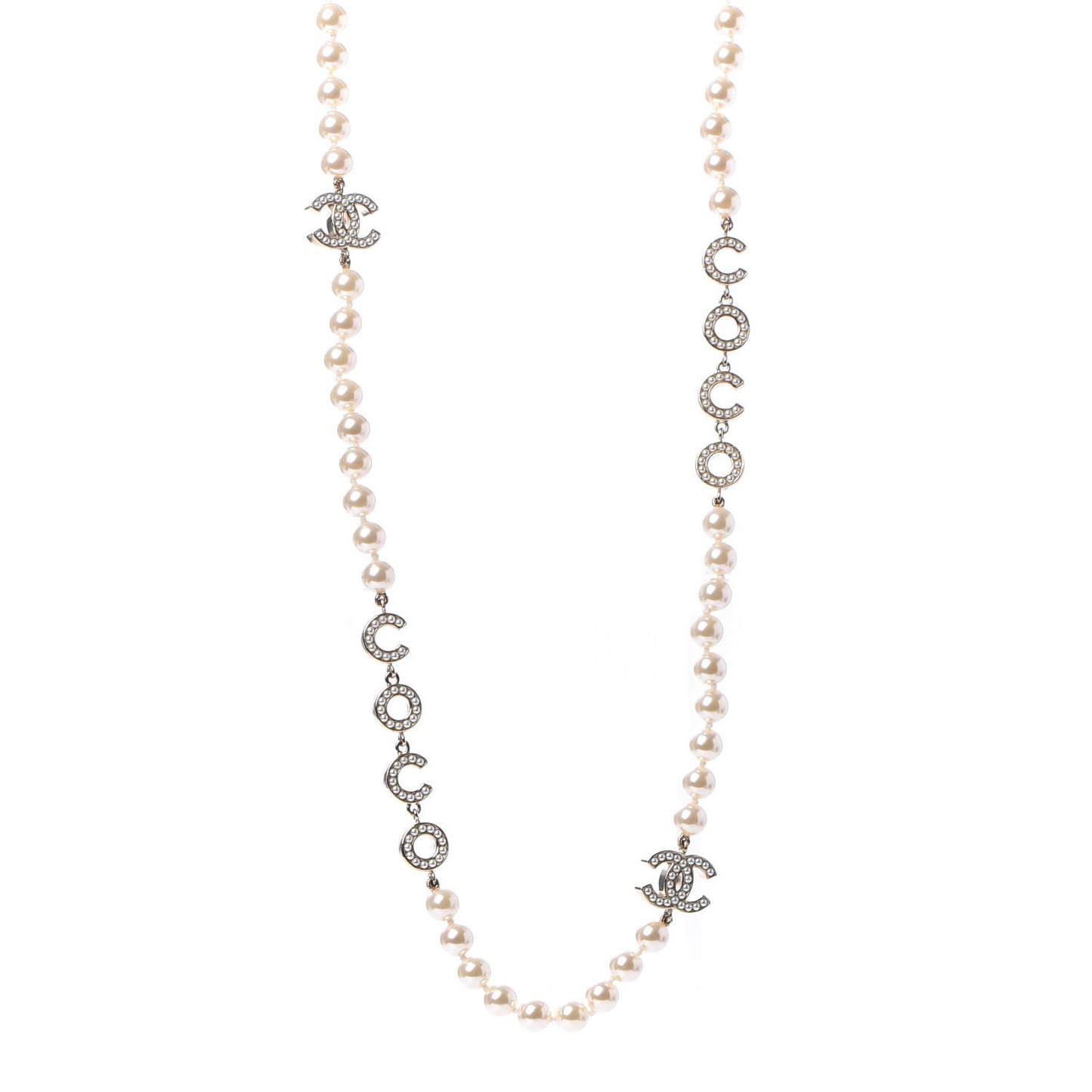 Pearl CC Coco Necklace Gold